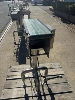 Conveyor, Belt, 5-3/4” X 21” & 25”,  (2) Belt Conveyors, Stainless Steel, #5991591