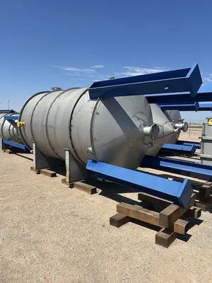 Tank, 4,500 Gallon, 304 Stainless Steel, Equipromex, Oil Collecting Tank, 316L Steam Coil, Cone Bottom, Unused, #5991580
