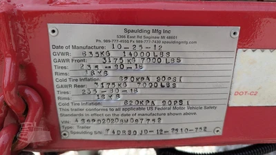 USED 2012 SPAULDING RMV