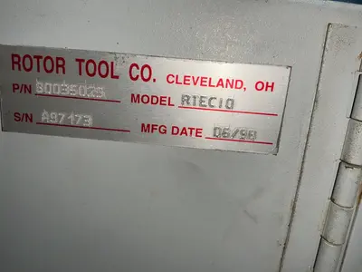 Used 1998 ROTOR TOOL CO. RTEC10 Electrical Controls Ohio US | HGR 24 #1542207