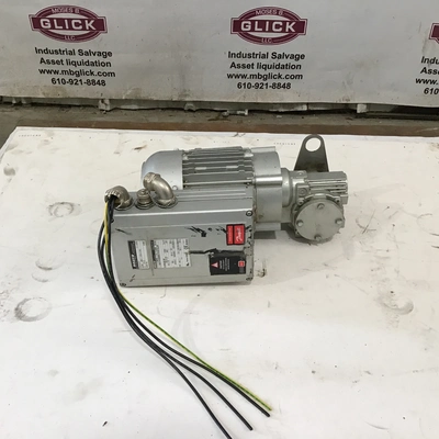 Bauer Eta-K311 1.1kW Frequency Inverter Geared Motor 1680-125RPM 480V 3PH