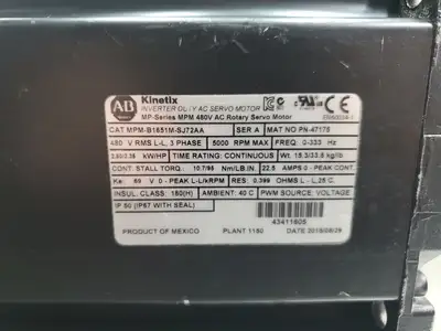 USED Allen-Bradley MPM-B1651M-SJ72AA