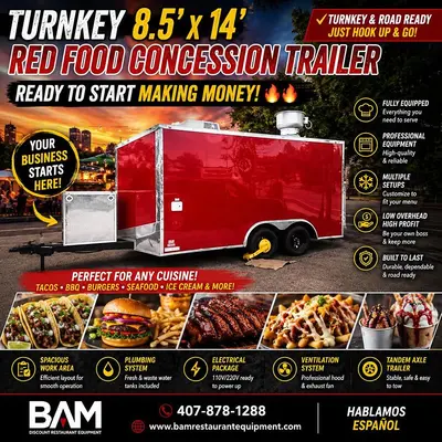 New | in-Stock _UNKNOWN_ _UNKNOWN_ Concession Trailers Florida US | BAM Discount Restaurant Equipment #1005450