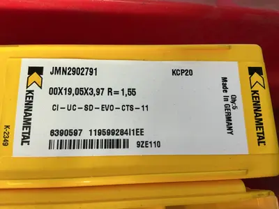 Used KENNAMETAL JMN2902791 / KCP20 Tooling & Accessories (Other) Ohio US | HGR 24 #1487028