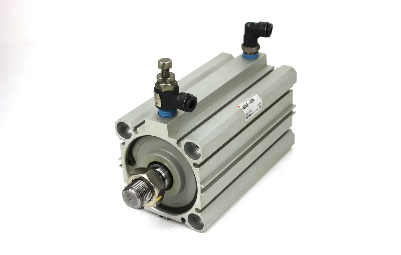 SMC CQ2B63-100DM Pneumatic Compact Cylinder, 63mm Bore, 100mm Stroke