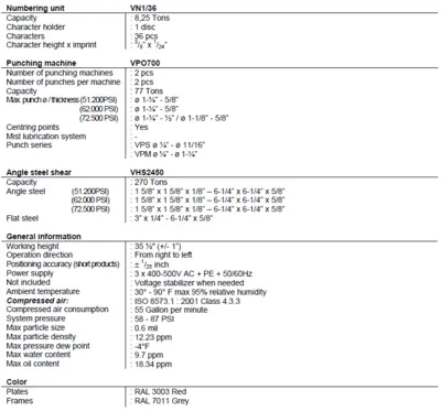 VOORTMAN V505-160M Punching & Shearing Cells | Pioneer Machine Sales Inc. (6)