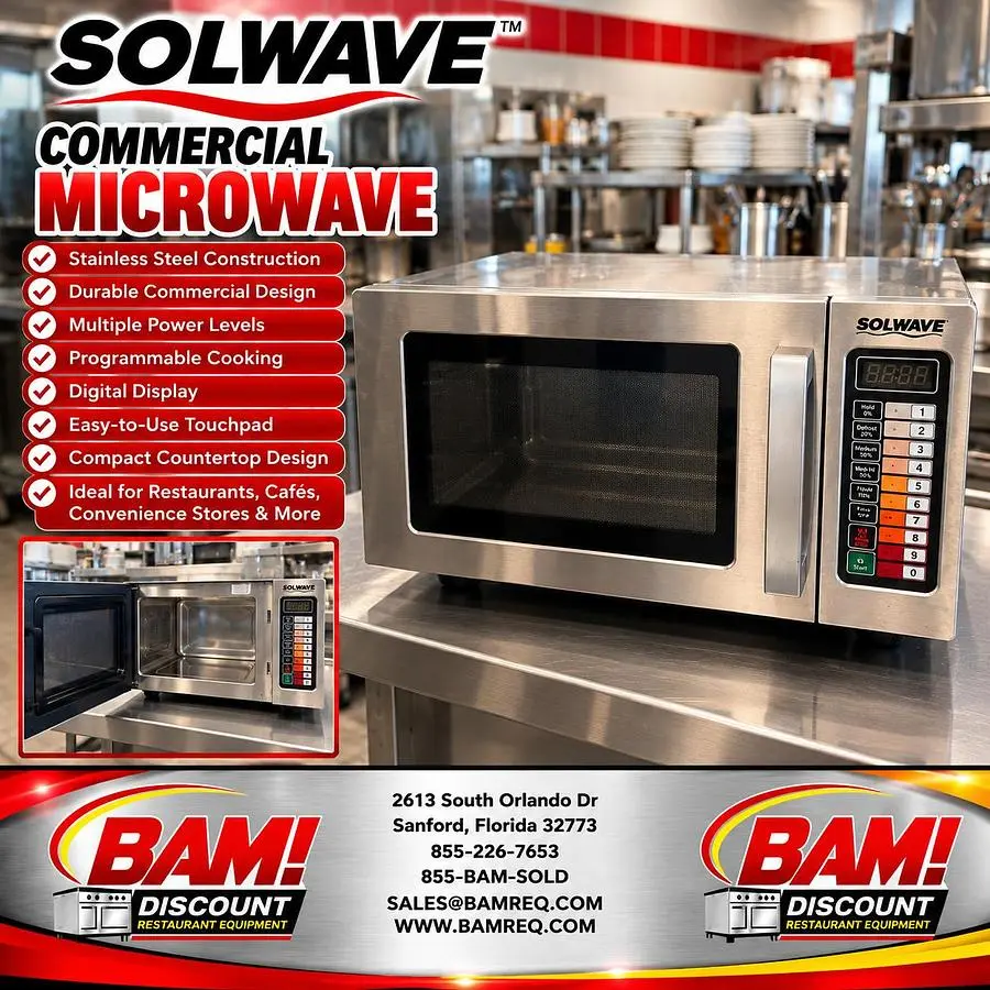 Used SOLWAVE 180MW1000SS Restaurant Small Appliances Florida US | BAM Discount Restaurant Equipment #1494063