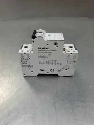 USED Siemens 5SY41 MCB A2 Circuit Breaker w/5ST3010 AS Auxiliary Switch