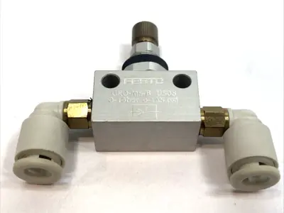 Used Festo Throttle Valve 0-10bar 0-145psi LOT OF 2 Pump & Valve Parts Michigan US | Maverick Industrial Sales #1392319