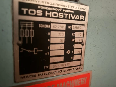 1989 To Hostivar BUAJ 28-630 Automatic Cylindrical Grinder