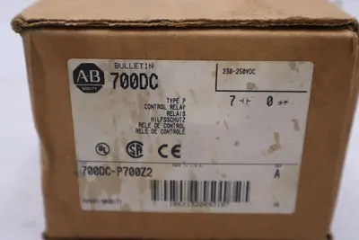 Control Relay 700DC-P700Z2 Allen-Bradley 700DCP700Z2 NEW IN BOX CC186