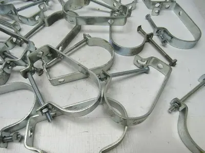 2" Steel Conduit Hanger J - Type 3/8" Rod Lot of 21