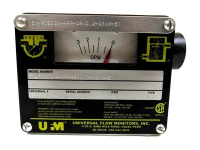 NEW UNIVERSAL FLOW MONITORS SX-PIB3GM-4FP-32V1.0-A3XR-ST FLOWMETER 157313