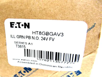 NEW EATON HT8GBGAV3 PUSHBUTTON SERIES A1