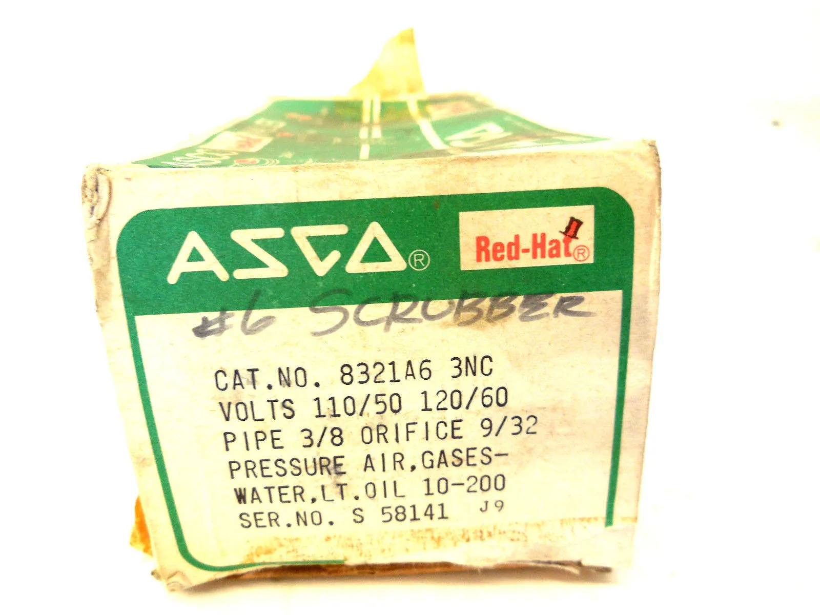 NEW ASCO 8231A6 3NC VALVE