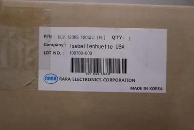 RARA ELECTRONICS COMPANY ULV1200S 120 Ω J / ULV 1200S 120ΩJ  NEW UNIT STOCK G127