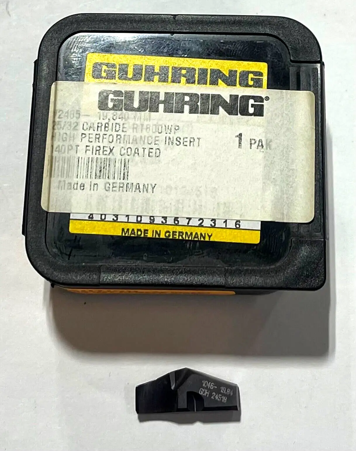 GUHRING RT 800 25/32" Carbide Drill Insert nano-FIREX Coating 140° 9024850198400
