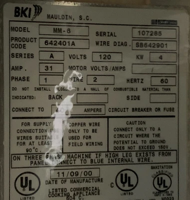 72-0216 BKI MM-6 Hot Case Heated Merchandiser