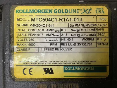 USED KOLLMORGEN MTC504C1-R1A1-013