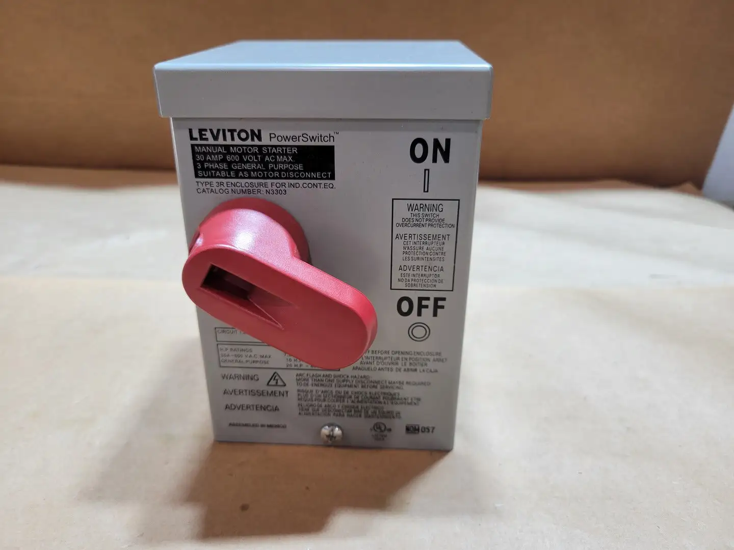 New | in-Stock LEVITON N3303-DS Switchgears British Columbia CA | Lenmark #1438305