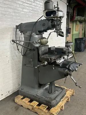 Bridgeport 9" x 32" 1/2 HP, 6-Speed Ram Type Vertical Milling Machine