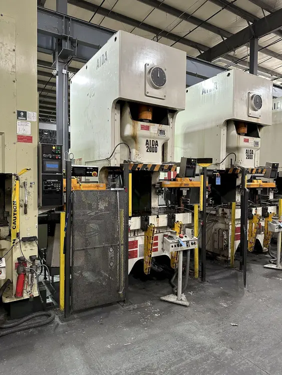 Used 2013 AIDA NC1-2000(2) Gap Frame (OBS) Presses Ohio US | D & D Industries #476330