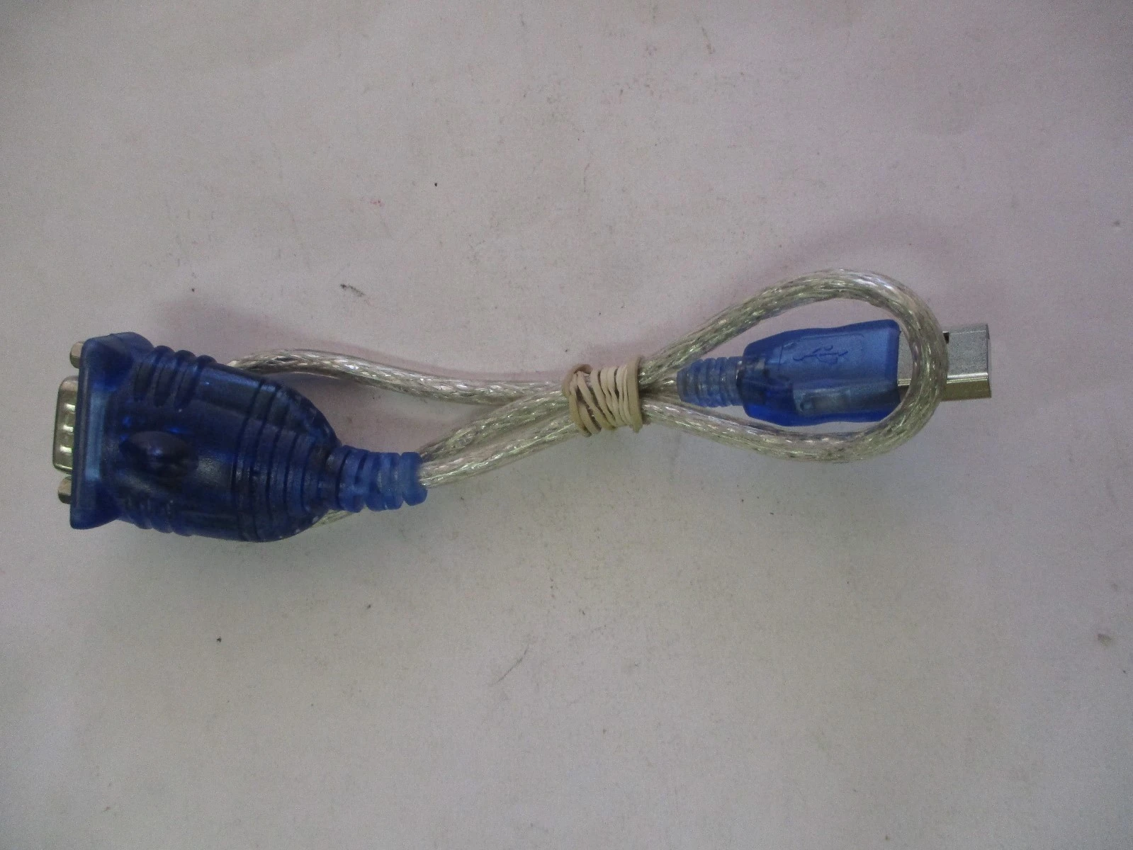 New USB to DB9 Male Serial Adapter Blue Cable (QTY 3)