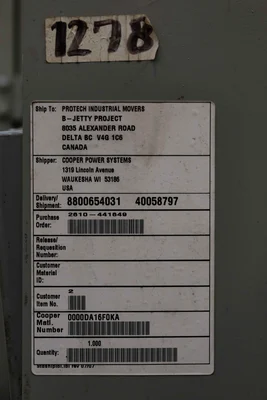 New | in-Stock 2022 EATON Cooper Power Series Multifunction Transformer and Substation Test Systems US | Products Corporation of North America, Inc. #1285083