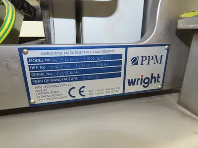 PPM WF450 Wright Linear Vibratory Conveyor Feeder 17.5" W 32.5" Long Stainless