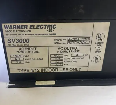 Used SECO SV3402-01000 Misc Electrical & Power Parts | Surplus Asset Holdings #1217968