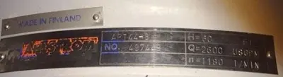 Ahlstrom APT 44-8 Pump SS (Unused)