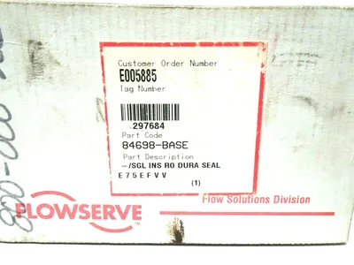 NEW FLOWSERVE 84698-BASE SGL INS RO DURA SEAL 84698BASE