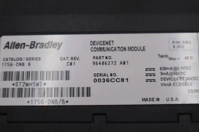Allen Bradley AB 1756-DNB Ser. B DeviceNet STOCK B-1361