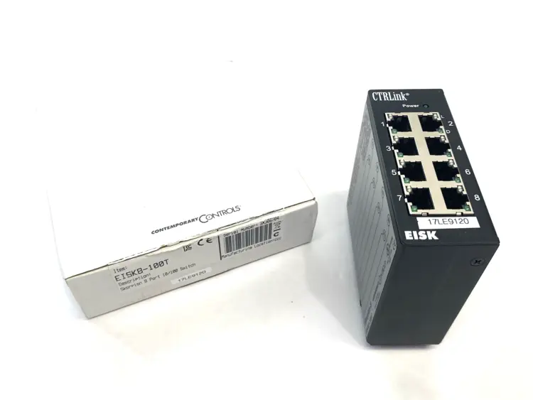 New | in-Stock CONTEMPORARY CONTROLS SKORPION ETHERNET SWITCH CTRLINK 8-PORT Network Switches Michigan US | Maverick Industrial Sales #1092055