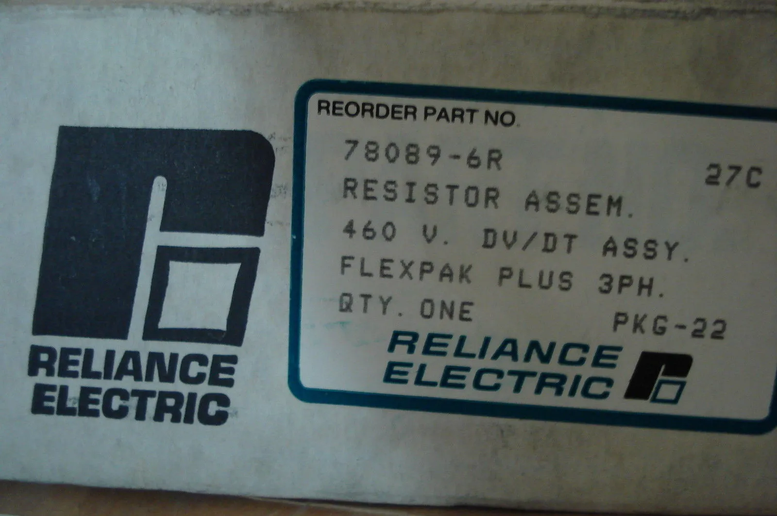 NEW RELIANCE ELECTRIC 78089-6R