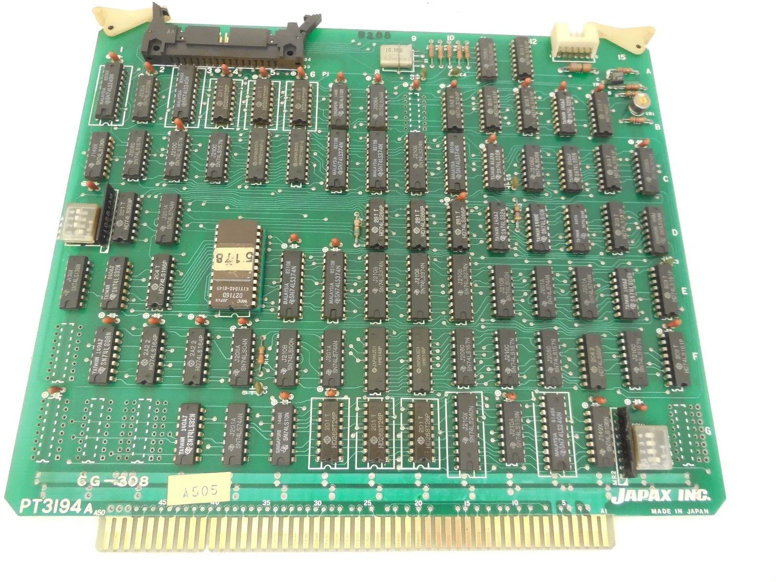 USED JAPAX INC. PT3194A PC BOARD CG-308