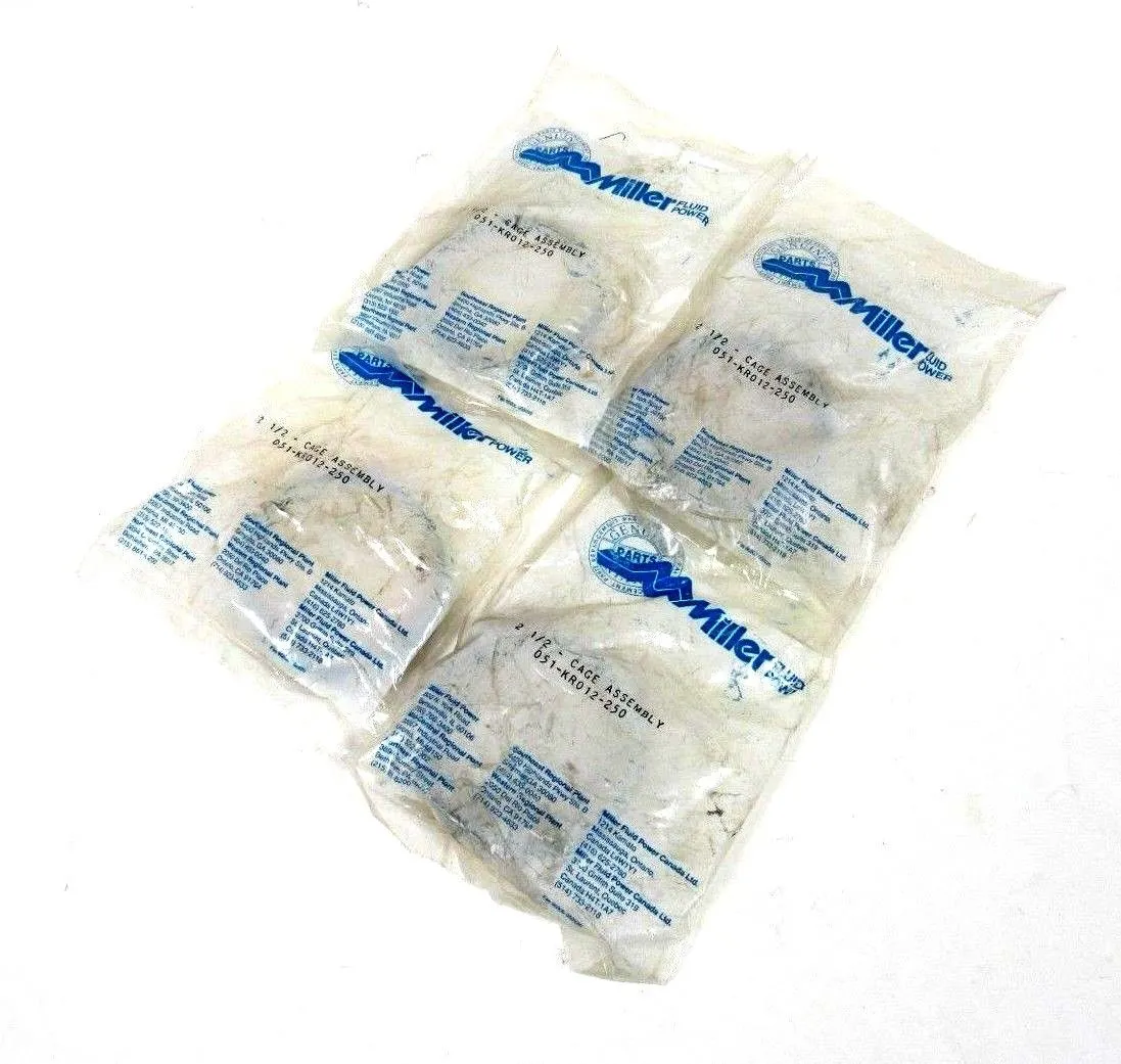 NEW LOT OF 4 MILLER 051-KR012-250 CAGE ASSEMBLY 051KR012250
