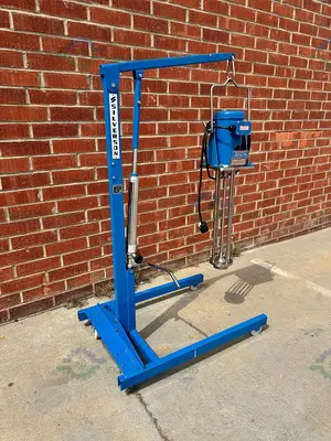 USED SILVERSON DX60 HOMOGENIZER HIGH SHEAR BATCH MIXER W/  D STAND, 3 HP MOTOR