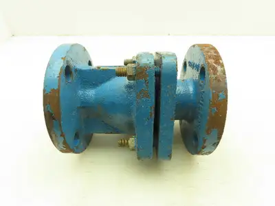 Flowserve AKH3 Atomac 1.5" Flanged Chemical Ball Valve 2Pc PFA Teflon Lined