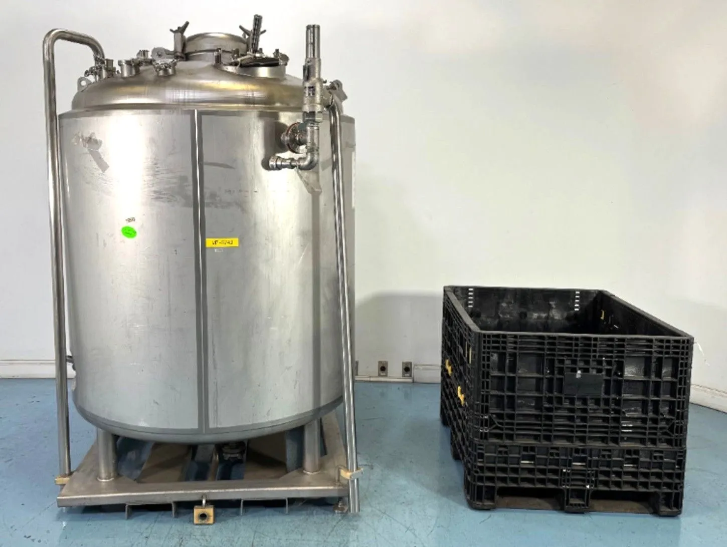 USED PRECISION STAINLESS EQUIPMENT 2000 Liter Sanitary Stainless Steel Reactor