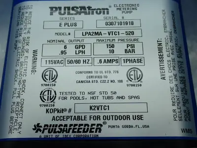 NEW PULSAFEEDER LPA2MAVTC1520