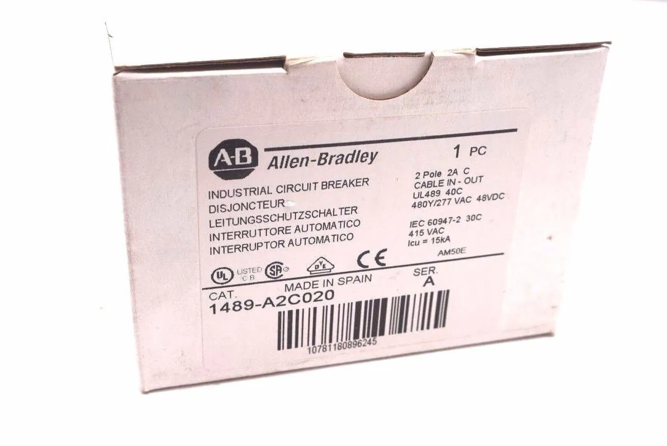 NEW ALLEN BRADLEY 1489-A2C020 CIRCUIT BREAKER SER.A 1489A2C020