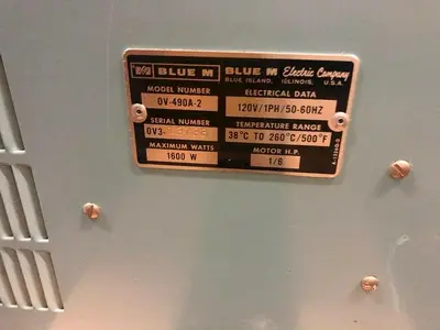 BLUE M 0V-490A-2