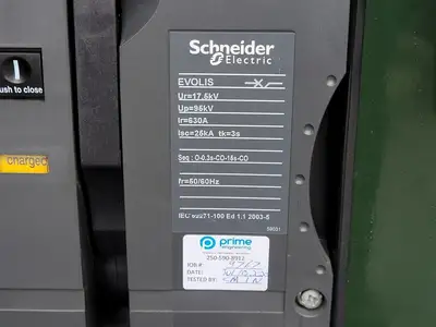 750 kVA Oil-Filled ONAN Transformer, HV. 12470 Delta, LV. 208Y/120 w/ Switchgear