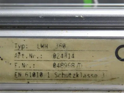 Novotechnik LWH 360 Position Transducer Art.024314 F.Nr.048968/D Used