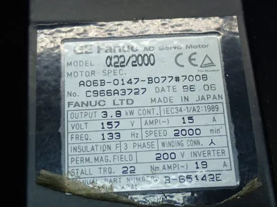 Used FANUC A06B0147B077#7008 Motors (misc) Ohio US | HGR 24 #887346