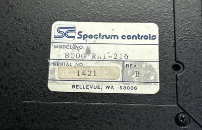 Used SPECTRUM 8000-RAI-216, Input / Output Modules Ohio US | Surplus Asset Holdings #1246408