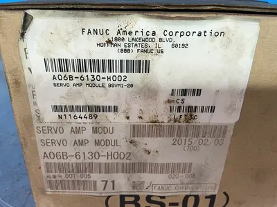 New | in-Stock 2015 FANUC A06B6130H002 Servo Controller Parts Ohio US | HGR 24 #1345428