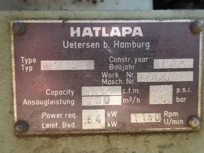 USED 1985 HATLAPA W280