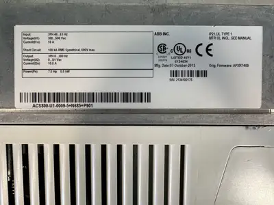 Used ABB ABB ACS800-U1-0009-5+N685 P901 Variable Speed Drives South Carolina US | Palmetto Automation #1502839